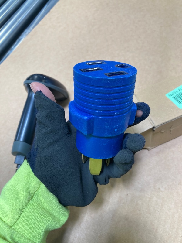 Photo 1 of 30 AMP to 50 AMP EV Charger Adapter Cord NEMA 10-30P to 14-50R for Level 2 EV Charging at Old Dryer Socket 3 Prong Welder Outlet to 4 Prong EV Plug Conversion,Dryer EV Charger Power Adaptor Connector