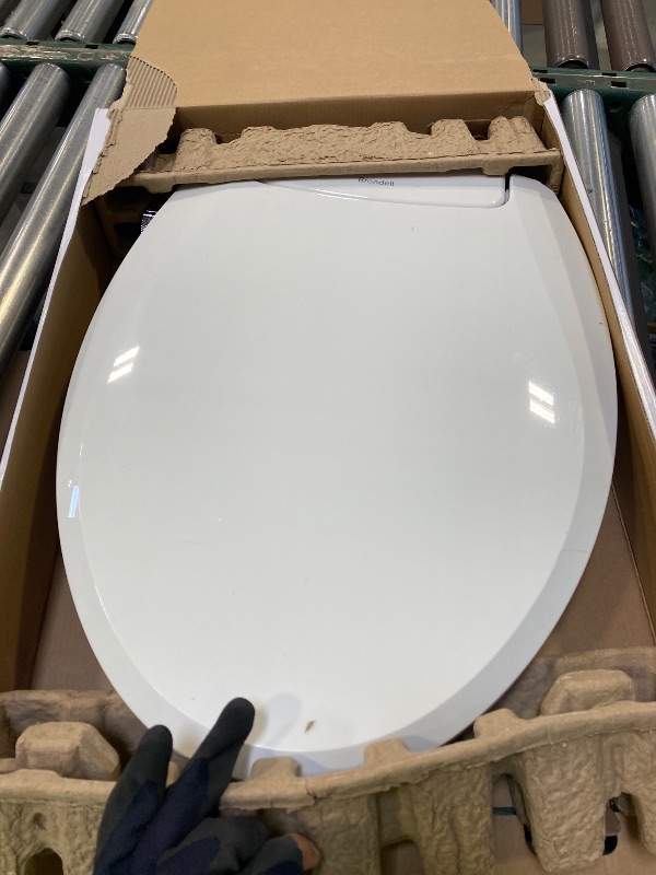 Photo 1 of Brondell Bidet Toilet Seat Non-Electric Swash Ecoseat, Fits Elongated Toilets, White - Dual Nozzle System, Ambient Water Temperature - Bidet with Easy Installation
