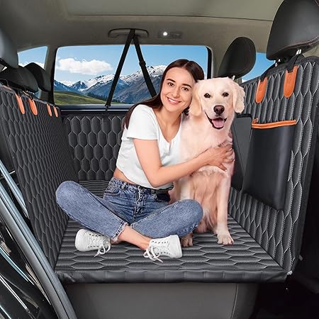 Photo 1 of Back Seat Extender for Dogs-Supports 400lb,Waterproof Dog Car Seat Cover Hard Bottom-Detachable,600D Heavy Duty Scratch Proof Nonslip Soft,Dog Hammock for Car,SUVs