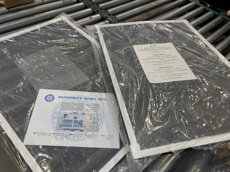 Photo 1 of Expandable Window Screens for House Windows 20 H x 28-53 W inches - 2 Pack Large Adjustable Window Screens, Ideal Replacement Window Screens