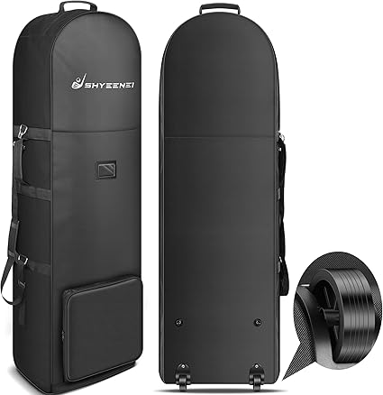 Photo 1 of Golf Travel Bag for Airlines, Lightweight Golf Travel Bags, Superior Golf Travel Cover with Upgraded Wheels, Practical Golf Club Covers for Daily Travel, Easy to Carry for Golf, Common-use Sizes