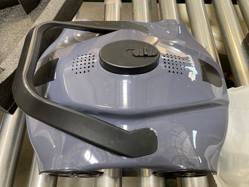 Photo 1 of Robot Swimming Pool Cleaner, Swimming Pool Cordless Robot Cleaner, 130 Minutes Range, 1076 Square Meters. feet.Fully Automatic Route Planning Above and Underground Pool Robot Vacuum Cleaner (Gray)