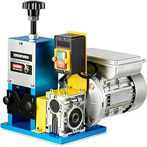 Photo 1 of CREWORKS Electric Wire Stripper Machine, 0.06"-1" Automatic Wire Stripping Machine, Wire Stripping Tool for 1.5-25 mm Scrap Wire, 5 Channel Copper Wire Stripper Power Tool for Leftover Cable Recycling