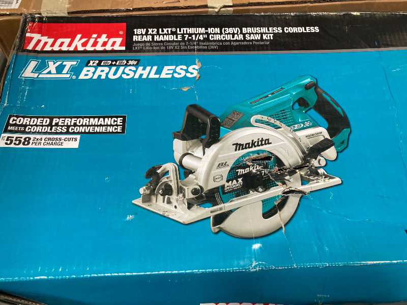 Photo 1 of Makita XSR01PT 36V (18V X2) LXT® Brushless Rear Handle 7-1/4" Circular Saw Kit (5.0Ah)