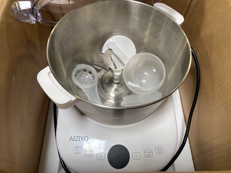 Photo 1 of Electric Dough Maker with Fermentation Function, 4.5Qt, Microcomputer Timer, 304 Stainless Steel, Face-up Touch Panel for Home & Commercial Use