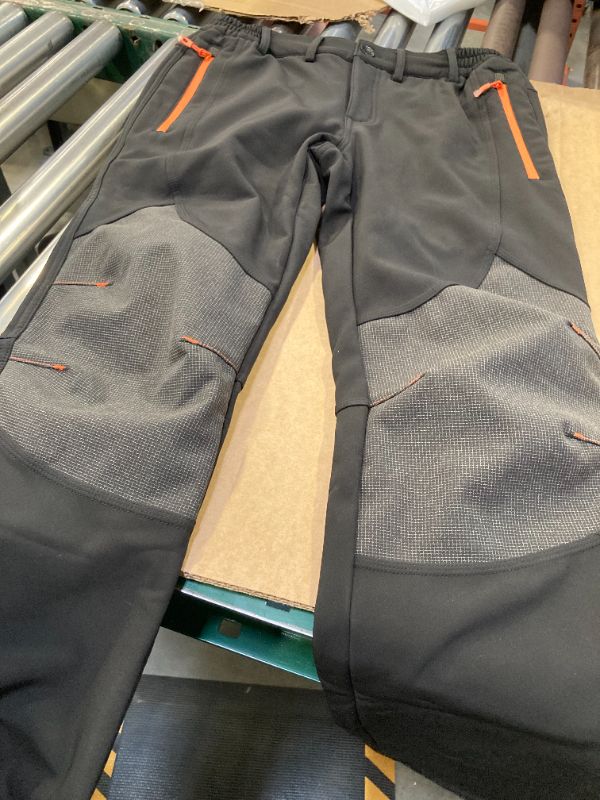 Photo 1 of 30/32  Men's Cargo Overall Fleece Warm Waterproof Ski Hiking Pants Winter Outdoor Windproof Workwear Heavyweight Trouser
