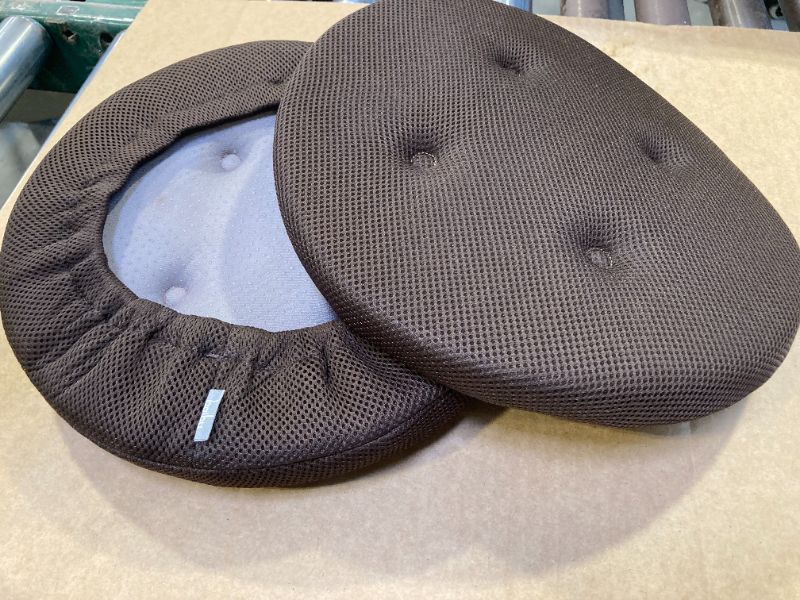 Photo 1 of baibu Set of 2 Bar Stool Cushions, Super Breathable Round Bar Stool Cover Seat Cushion Brown 12" - 2 Cushions Only