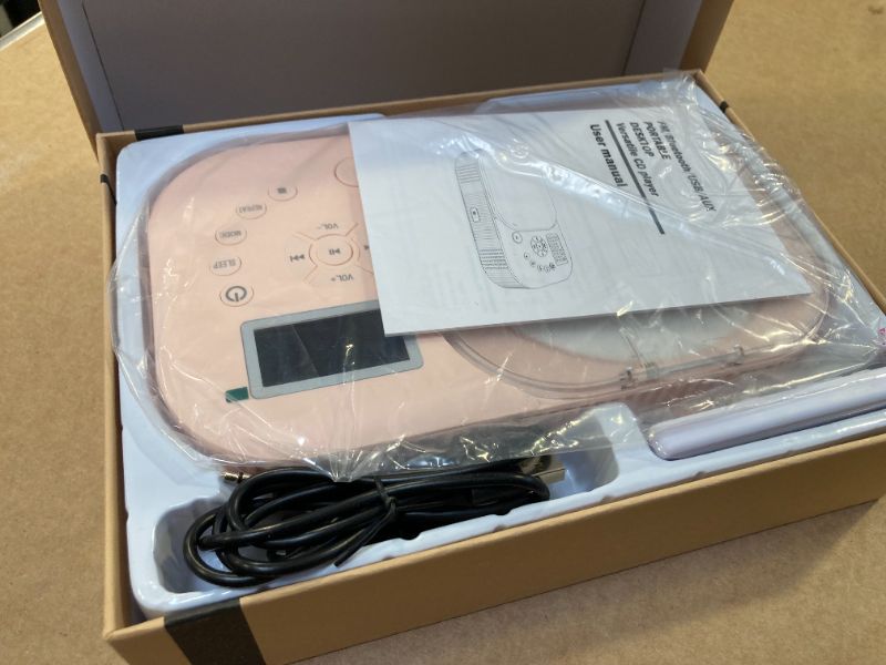 Photo 1 of CD Player Portable, MONODEAL CD Player Bluetooth & Radio FM with Speaker, Rechargeable Portable CD Player with FM Radio, Discman CD Player

