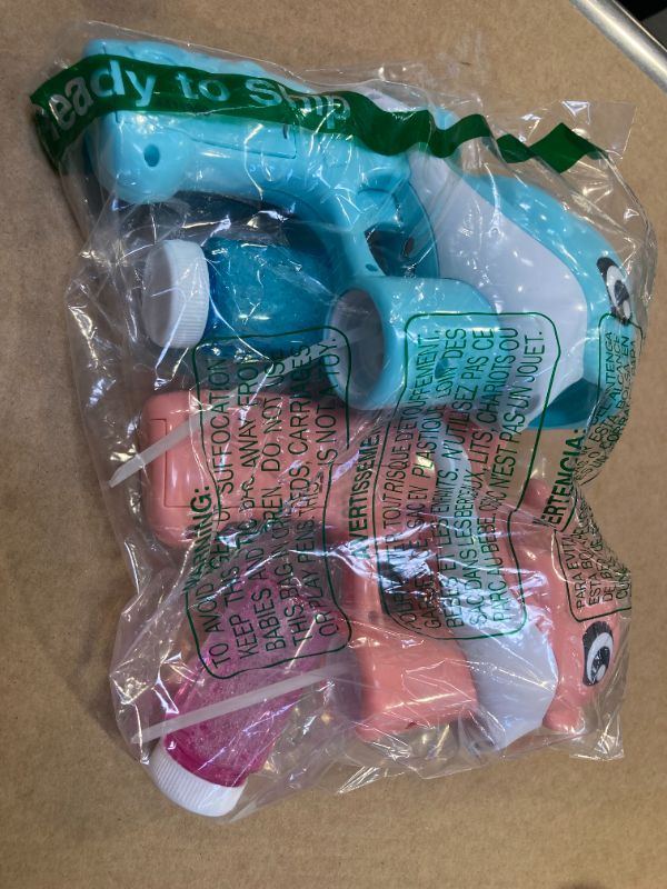 Photo 1 of JOYIN 2 Bubble Guns Kit, Whale Automatic Bubble Maker Blower Machine with 4 Solutions for Kids, Summer Toy, Birthday, Outdoor & Indoor Activity, Easter, Valentine Party Favors