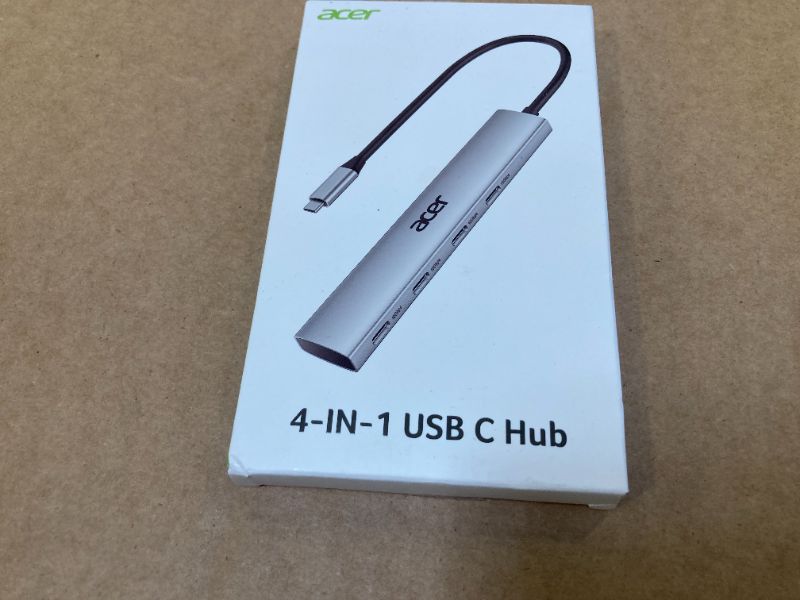 Photo 1 of Acer USB C Hub, 10Gbps Type C Splitter with 4 USBC 3.2 Port, High Speed Type C Multiport Adapter for MacBook Air/Pro, iPhone 16/15, iPad, Surface Pro, Chromebook, Dell XPS and More