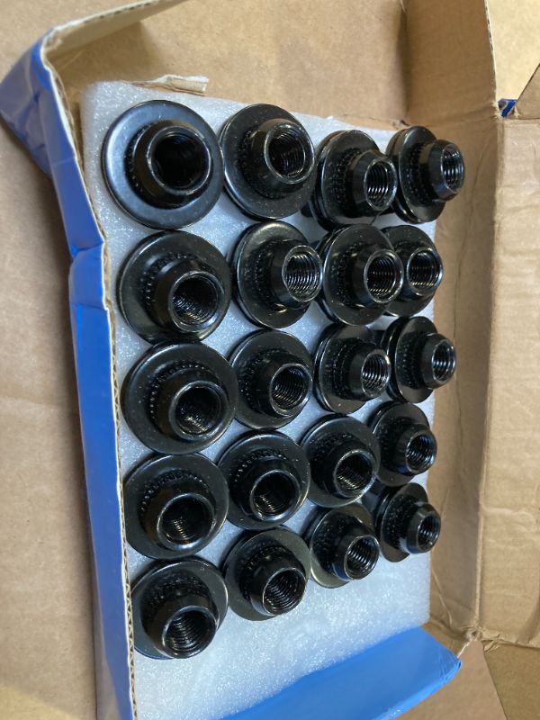 Photo 1 of 14x1.5mm OEM Style Factory Lug Nuts Set of 20, 7/8 22mm Hex Mag Washer Lug Nuts 1.80 Inch Compatible with Sequoia Landcruiser Tundra Lexus LX Black
