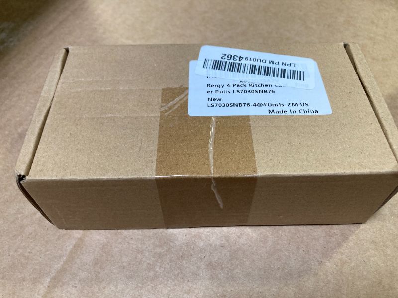 Photo 1 of Rergy 4 Pack Kitchen Cabinet Pulls Brushed Nickel Cabinet Handles, Brushed Nickel Hardware Cabinet Edge Pull, 3in Cabinet Finger Pulls LS7030SNB76