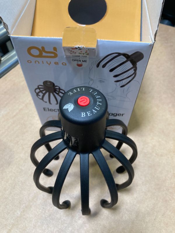 Photo 1 of ONIYEA Electric Scalp Massager with 3 Modes, 360 Degree Head Massager, Cordless Portable Head Scratcher for Stress Relax