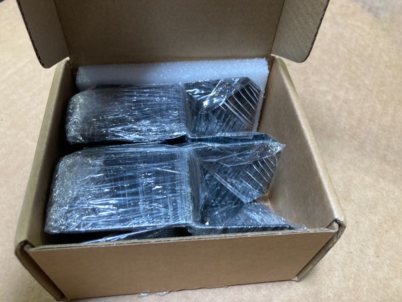 Photo 1 of 4 Pcs 2x4, 2x6 Black Post Caps Tie Bracket, Inner Width Actual 1-1/2", Joist Anchor Connector Hanger, 17 Gauge