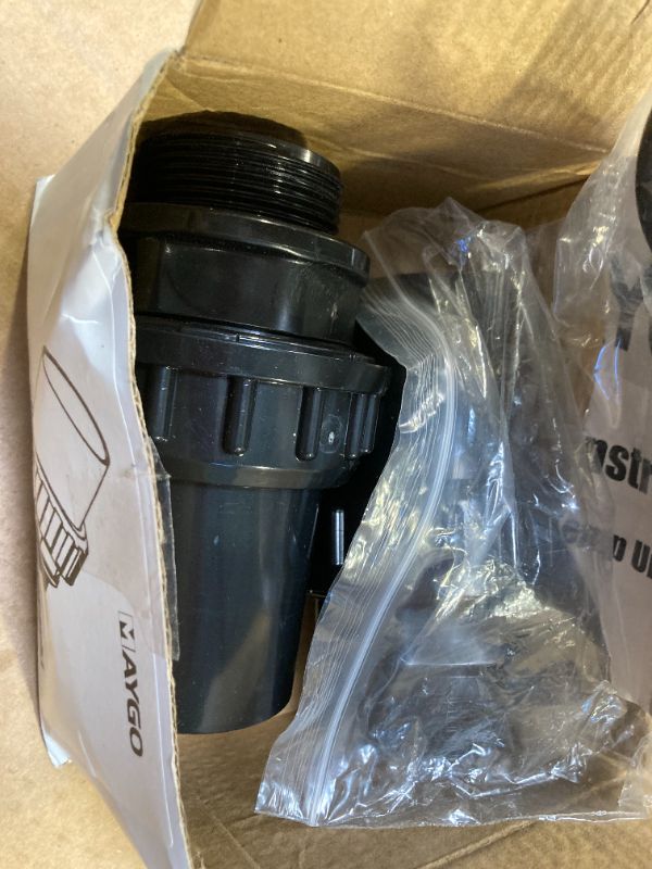 Photo 1 of MAYGO 1-1/2'' PVC pool pump fitting coupling?1-1/2'' Slip Union Socket Joint Adapter Connector 2 Pcs