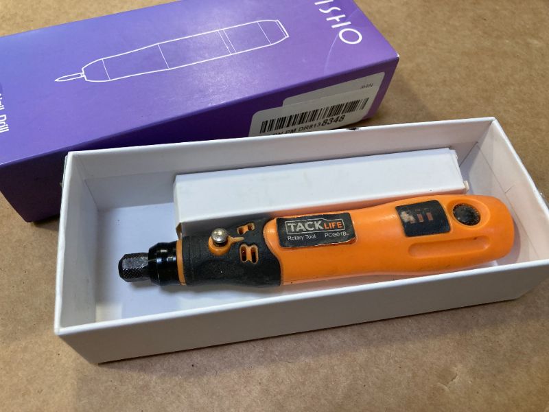 Photo 1 of TACKLIFE 3.7V Li-on Cordless Rotary Tool with  Rotary Accessories
