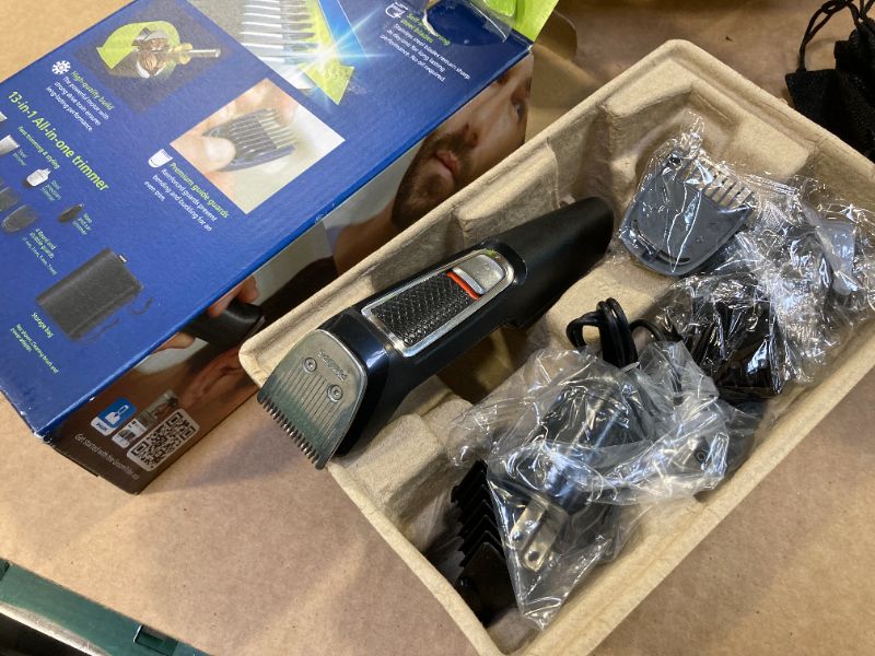 Photo 1 of Norelco Philips Multi Groomer All-in-One Trimmer Series 3000-13 Piece Mens Grooming Kit for Beard, Face, Nose, Ear Hair Trimmer and Hair Clipper - NO Blade Oil Needed, MG3740/401040817367
LPNPMDU6039549
