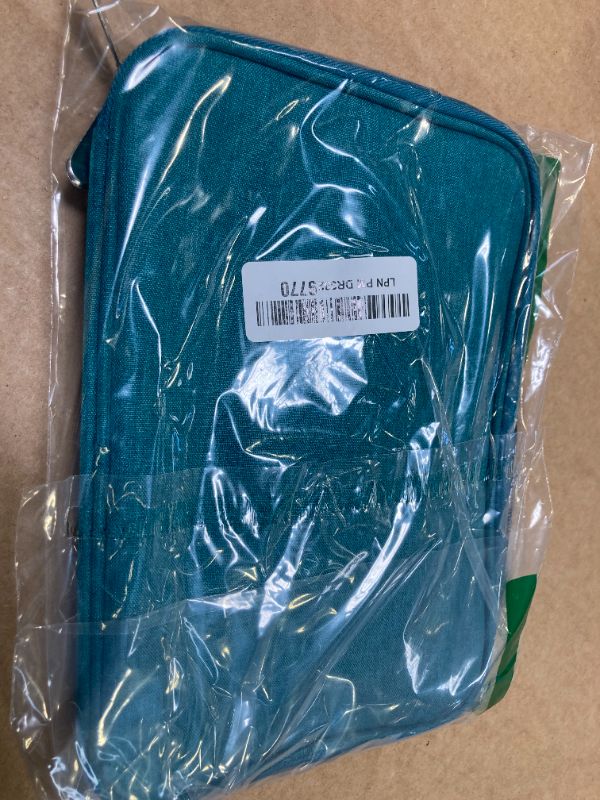 Photo 1 of CNPOP Electronics Organizer,Travel Cable Organizer Bag,Water Resistant Double Layers Pouch for Cable,Cord,iPhone,iPad Mini,Gift for Men Electronic Accessories Storage Case with 5 Cable Ties,Green