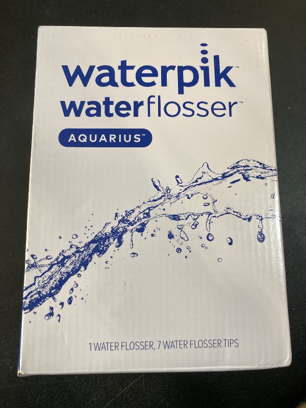 Photo 1 of Waterpik Aquarius Water Flosser Professional For Teeth, Gums, Braces, Dental Care, Electric Power With 10 Settings, 7 Tips For Multiple Users And Needs, ADA Accepted, White WP-660, Packaging May Vary