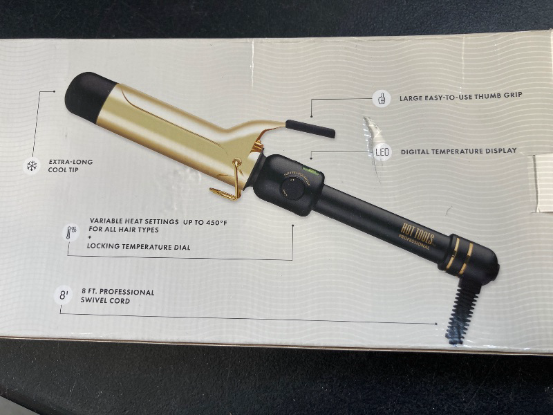 Photo 1 of HOT TOOLS Professional 24K Gold 1-1/2'' Digital Curling Iron, 1 ct.