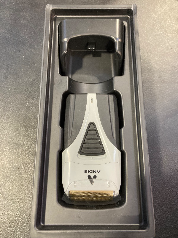 Photo 1 of Andis TS-2 17255 Pro Foil Lithium Titanium Foil Shaver, Cord/Cordless, Smooth Shaving Cordless Shaver with Charger, Black
