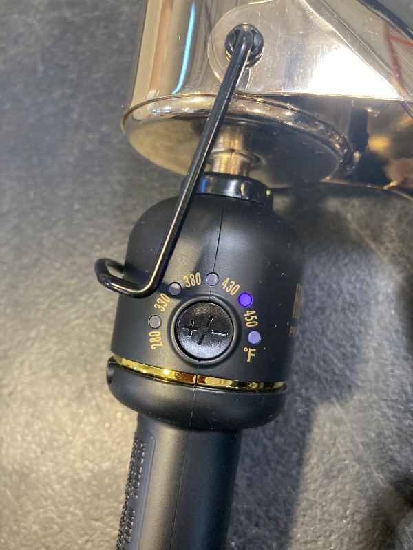 Photo 1 of HOT TOOLS New and Improved 24K Gold Professional 2" Extended Barrel Curling Iron with Clamp for Loose Bouncy Curls | 24K Gold Technology for Long-Lasting Results & Longer Barrel for Easy Styling