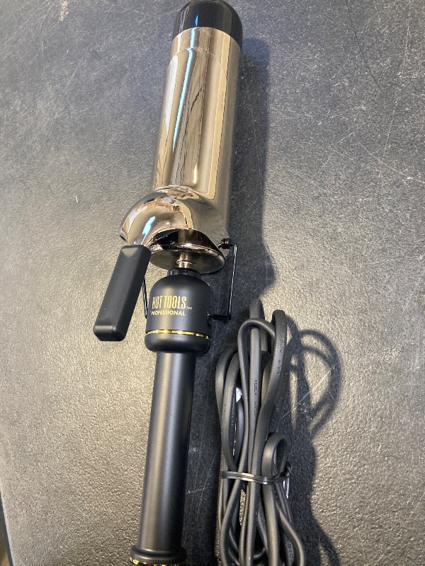 Photo 1 of HOT TOOLS New and Improved 24K Gold Professional 2" Extended Barrel Curling Iron with Clamp for Loose Bouncy Curls | 24K Gold Technology for Long-Lasting Results & Longer Barrel for Easy Styling
