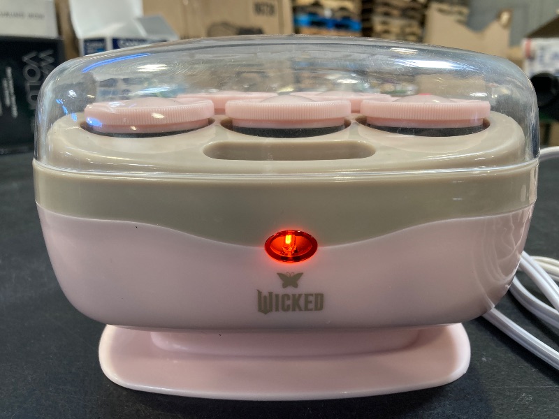 Photo 1 of Wicked Glinda Hot Roller Set by Conair - Hot Rollers for Long, Medium, and All Hair - Hair Curler - Hair Roller Clips Included - 1 1/2-inch Rollers