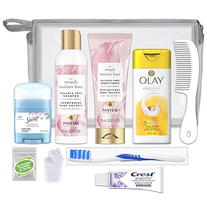 Photo 1 of Convenience Kits International Women’s Deluxe Kit 10 PC Kit Featuring: Sulfate Free Hair, Face & Body, Oral Care, Travel-Size Travel Essentials