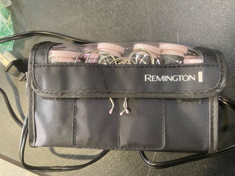 Photo 1 of Remington Compact Ceramic Dual Voltage Hot Rollers for Long and Short Hair, Hair Setters, Hair Curlers, 1-1 ¼" Purple/Black, 10 Piece Set