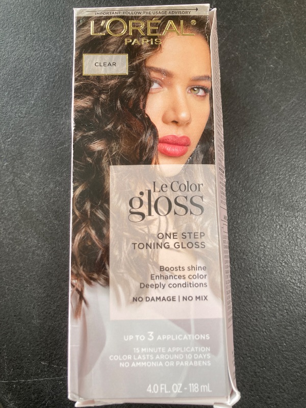 Photo 1 of L'Oreal Paris Le Color One Step Toning Hair Gloss, Clear, 4 Ounce