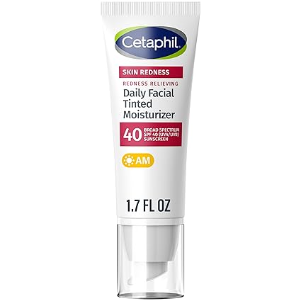 Photo 1 of CETAPHIL Redness Relieving Daily Facial Moisturizer SPF 40, 1.7 fl oz, Broad spectrum Sunscreen, Neutral Tint, For Redness-Prone Skin