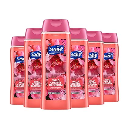Photo 1 of Suave Moisturizing Body Wash, with Wild Cherry Blossom and Vitamin E Extract,  18 Oz Pack of 6