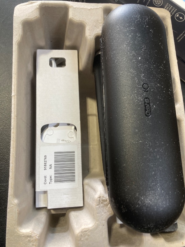 Photo 1 of Oral-B iO Deep Clean Rechargeable Electric Powered Toothbrush, Black with iO Series 3 Limited, 2 Brush Heads and Travel Case - Pressure Sensor to Protect Gums - 3 Cleaning Settings - 2 Minute Timer