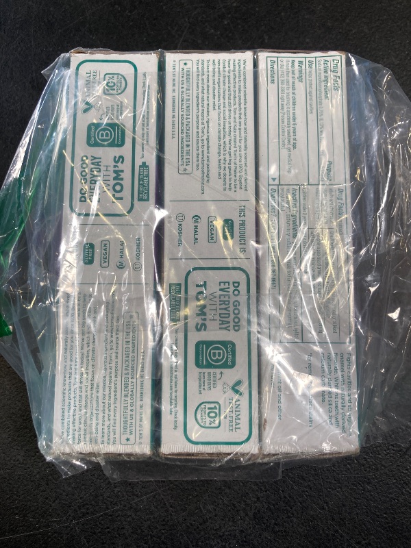 Photo 1 of Tom's of Maine Whole Care Natural Toothpaste with Fluoride, Spearmint, 4 Ounce (Pack of 3)