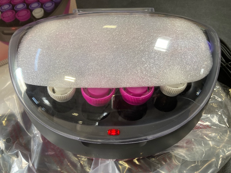 Photo 1 of Remington Ionic Conditioning Hair Setter, 20 Velvet Hair Rollers, 6 Large (1¼”), 10 Medium (1"), 4 Small (¾”), Blowout Style Hair Curlers