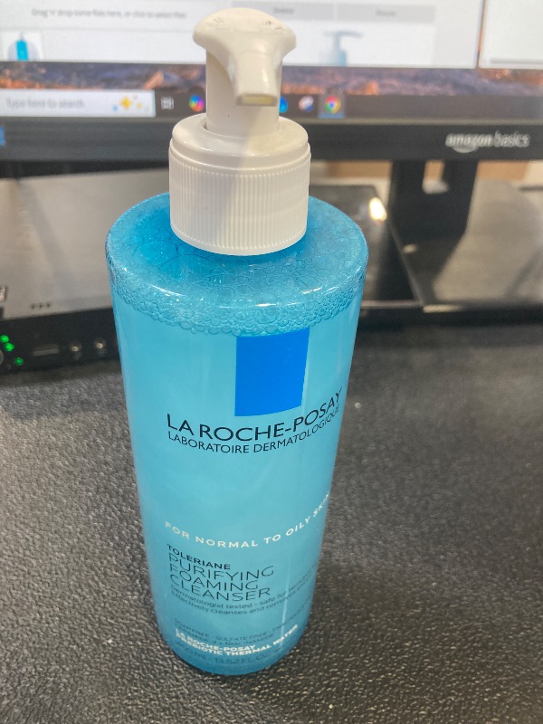 Photo 1 of La Roche-Posay Toleriane Purifying Foaming Facial Cleanser, Oil Free Face Wash for Oily Skin with Niacinamide, Pore Cleanser Won’t Dry Out Skin, Unscented