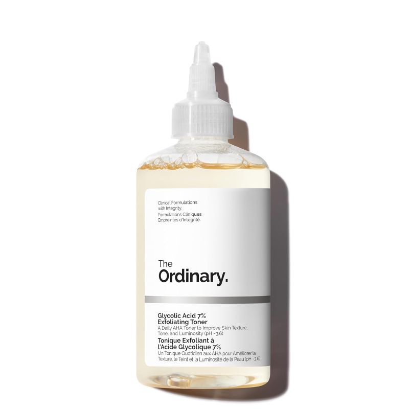 Photo 1 of The Ordinary Glycolic Acid 7% Exfoliating Toner, Brightening and Smoothing Daily Toner for More Even-Looking Skin Tone
