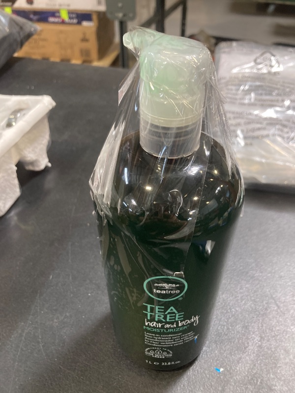 Photo 1 of Tea Tree Hair and Body Moisturizer Leave-In Conditioner, Body Lotion, After-Shave Cream, For All Hair + Skin Types, 33.8 fl. oz.