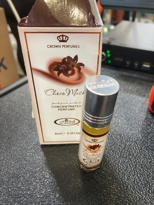 Photo 1 of Al-Rehab Choco Musk Concentrated Perfume Rollerball for Unisex, 0.2 Ounce