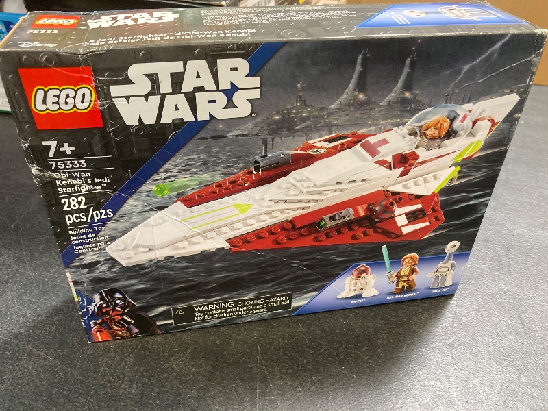 Photo 1 of LEGO Star Wars OBI-Wan Kenobi's Jedi Starfighter 75333 Building Toy Set - Features Minifigures, Lightsaber, Clone Starship from Attack of The Clones, Great Gift for Kids, Boys, and Girls Ages 7+