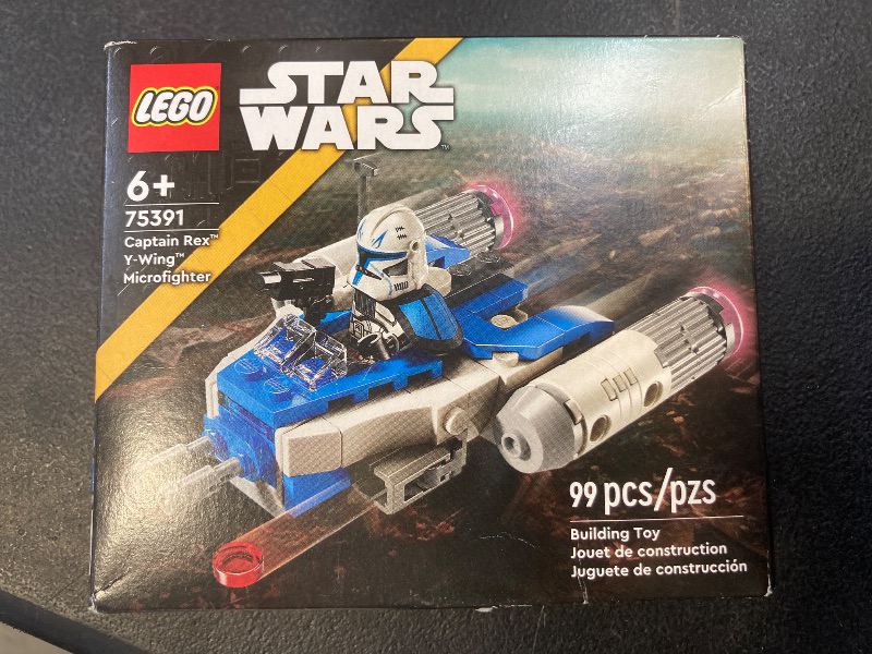 Photo 1 of LEGO Star Wars: The Clone Wars Captain Rex Y-Wing Microfighter Building Set, Collectible Star Wars Y-Wing Toy for Kids with Captain Rex Minifigure, Ages 6 and Up, 75391