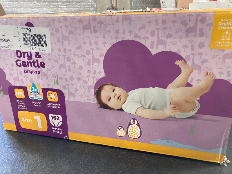 Photo 1 of Parent’s Choice Dry & Gentle Diapers, Size 1 (8-14 lbs) - 162 Count