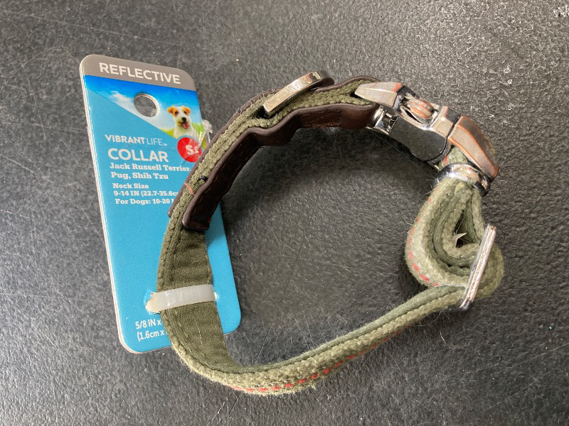 Photo 1 of Vibrant Life Premium Dog Collar Olive - Size S
