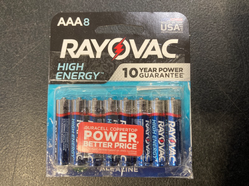 Photo 1 of Rayovac AAA Batteries 8-Pack