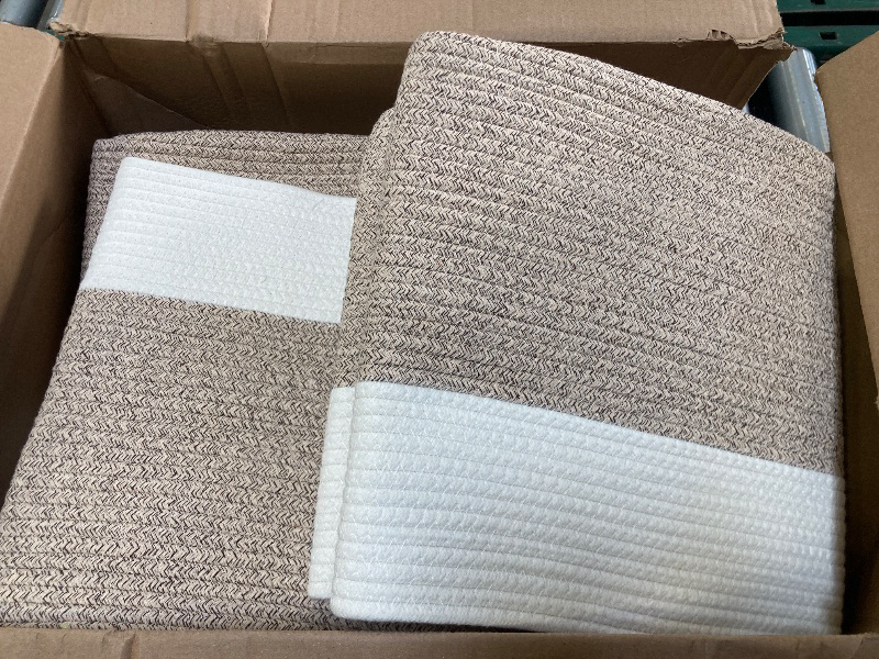Photo 1 of NaturalCozy Storage Cubes 11 Inch Cotton Rope Woven Baskets for Organizing, 3-Pack | Cube Bin Square Shelves Organizer, Classroom, Kids Toy Bins, Closet, Baby Nursery