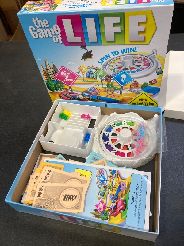 Photo 1 of Hasbro Gaming The Game of Life Board Game, Family Games for Kids Ages 8+, Includes 31 Careers, Family Board Games for 2-4 Players, Family Gifts (Amazon Exclusive)