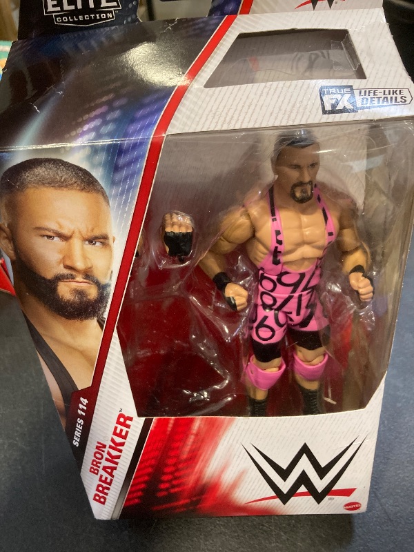 Photo 1 of Mattel WWE Elite Action Figure & Accessories, Series #114 6-inch Collectible Bron Breakker with 25 Articulation Points & Swappable Hands???
