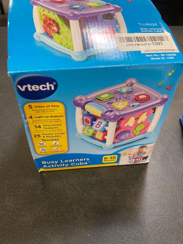 Photo 1 of VTech Busy Learners Activity Cube- Purple