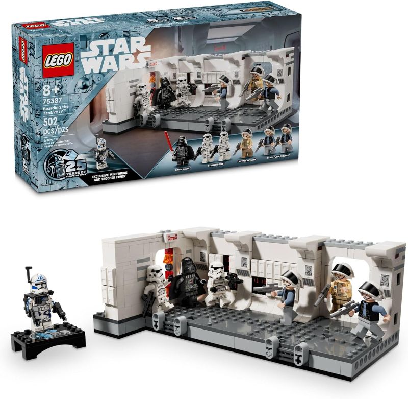 Photo 1 of LEGO Star Wars: A New Hope Boarding The Tantive IV Fantasy Toy, Collectible Star Wars Toy with Exclusive 25th Anniversary Minifigure Clone Trooper Fives, Gift Idea for Kids Ages 8 and Up